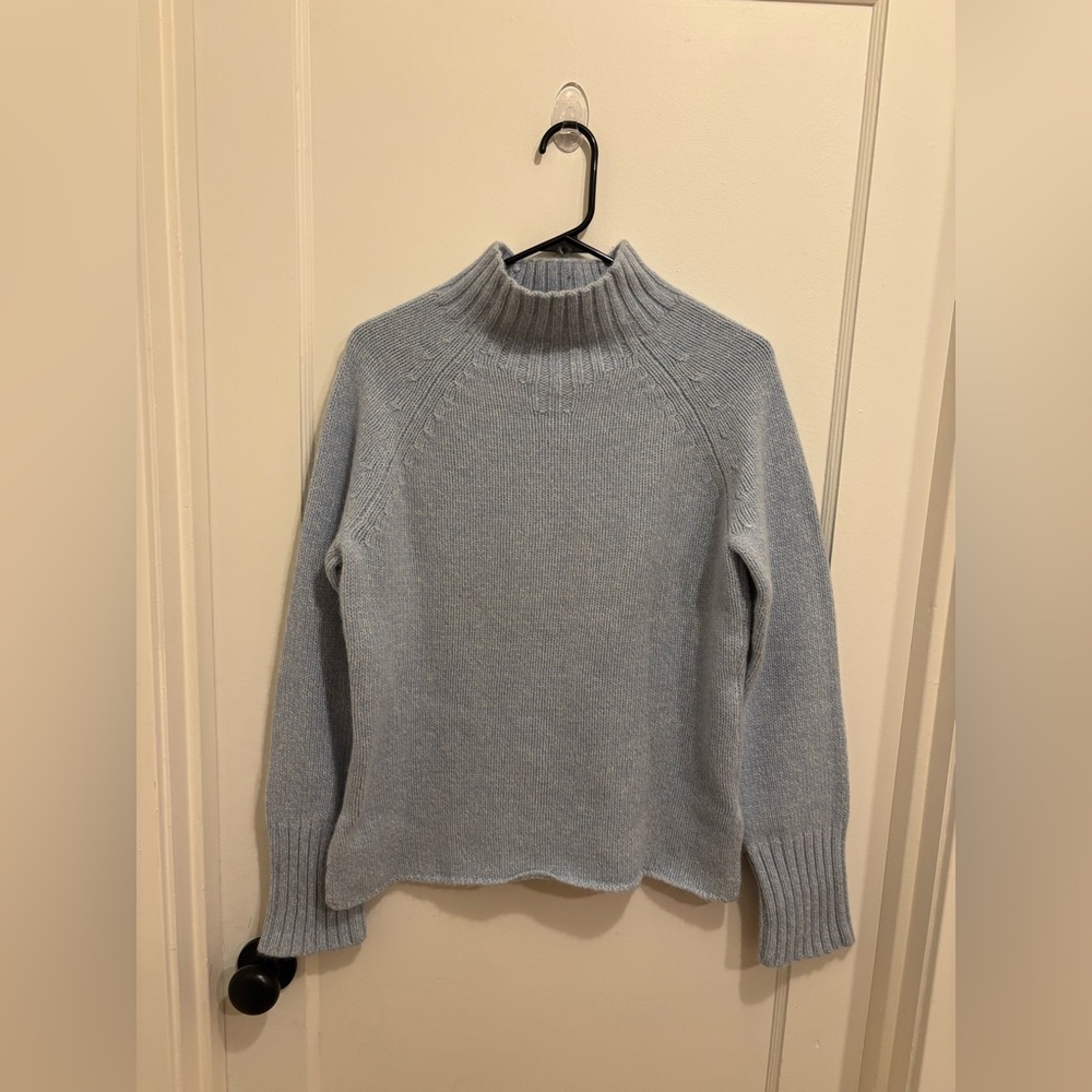Old Navy Soft Blue Wool Angora Sweater Large